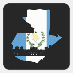 Adesivo Quadrado Sinalizador Guatemala