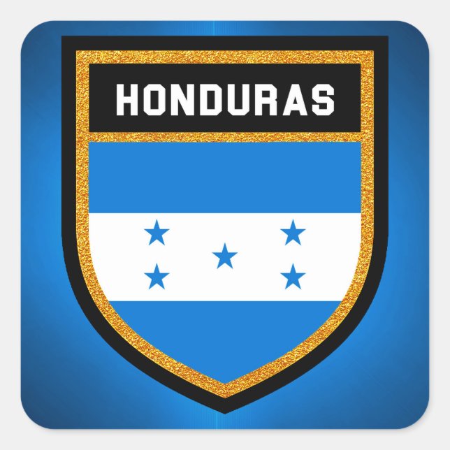 Adesivo Quadrado Sinalizador Honduras (Frente)