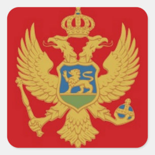 Adesivo Quadrado Sinalizador Montenegro