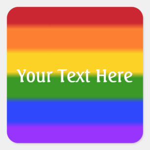 Adesivo Quadrado Sinalizador Orgulho gay de queda