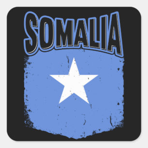 Adesivo Quadrado Sinalizador Somalial Somália - Ideia de Presente