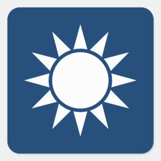 Adesivo Quadrado Sinalizador Taiwan "Clássico"