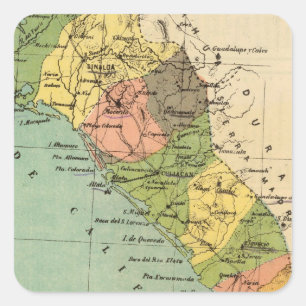 Adesivo Quadrado Sinaloa, México