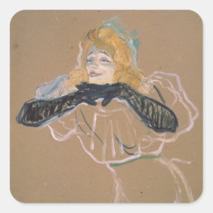 Adesivo Quadrado Singi de Henri de Toulouse-Lautrec   Yvette