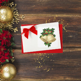 Adesivo Quadrado Sinos de Natal