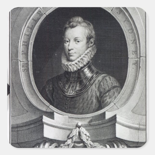 Adesivo Quadrado Sir Philip Sidney (Frente)