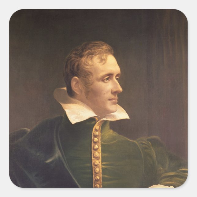 Adesivo Quadrado Sir Thomas Stamford Raffles (Frente)