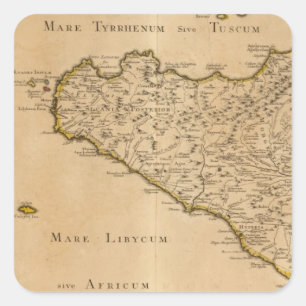 Adesivo Quadrado Siracusa e Italia