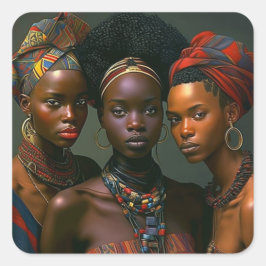 Adesivo Quadrado 'Sistas' Generalizadores De Arte