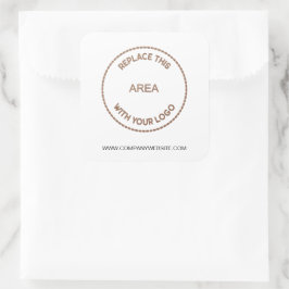 Adesivo Quadrado Site para empresas de logotipos