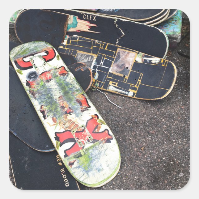 Adesivo Quadrado skateboards colfax (Frente)