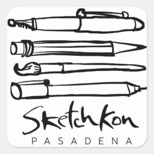 Adesivo Quadrado SketchKon Sticker
