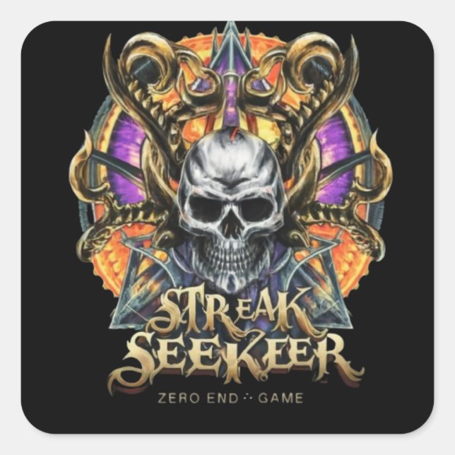 Adesivo Quadrado Skicker Streak Seeker (Frente)