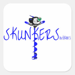 Adesivo Quadrado Skunkers Auger Sticker