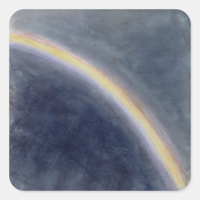 Adesivo Quadrado Sky Study with Rainbow, 1827 (c/c no papel) (Frente)