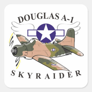 Adesivo Quadrado skyraider de Douglas A-1