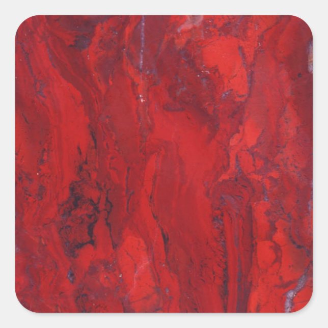 Adesivo Quadrado Slab vermelho em espiral (Frente)