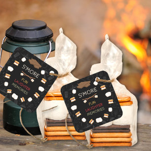 Adesivo Quadrado S'mores Camping Stickers