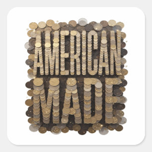 Adesivo Quadrado Snappy Gold FEITO NOS EUA Sticker Art