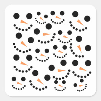 Adesivo Quadrado Snowman