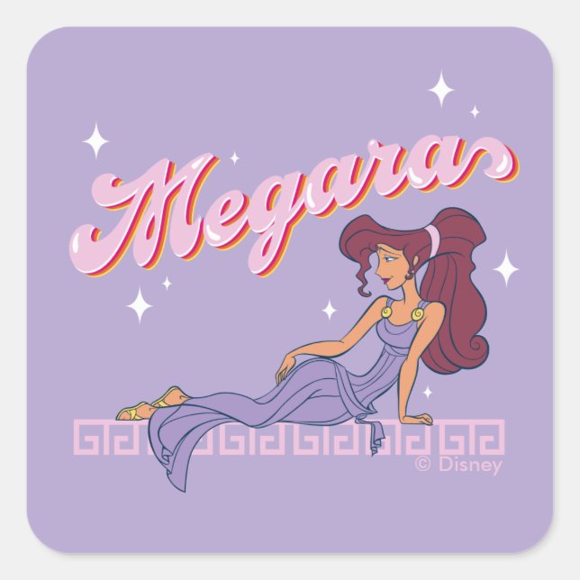 Adesivo Quadrado So Greek. So Chic. Megara Square Sticker (Frente)