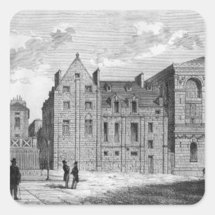 Adesivo Quadrado Sobras da faculdade de Montaigu, c.1850