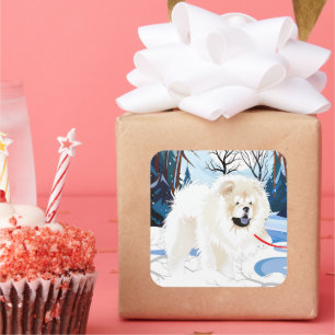 Adesivo Quadrado SOBRE O RIO VAVILHA Vestidos Vestidos 2 tamanhos