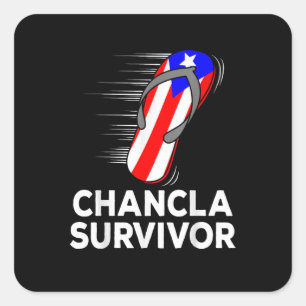 Adesivo Quadrado Sobrevivente de Chancla
