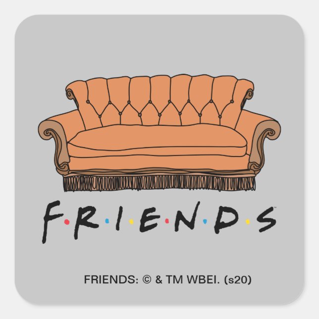 Adesivo Quadrado Sofá do FRIENDS™ (Frente)