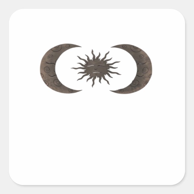 Adesivo Quadrado Sóis e Luas Whimsigoth (Frente)