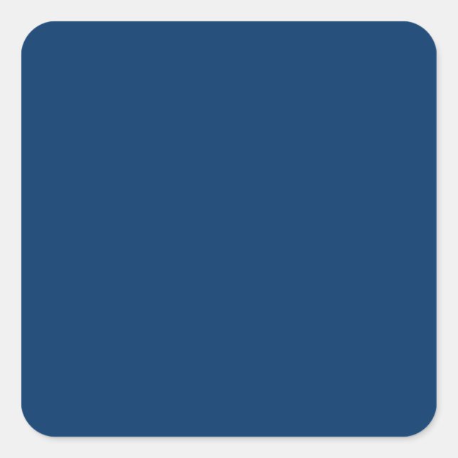 Adesivo Quadrado Solid Color 003366 Dark Blue Background Modelo (Frente)