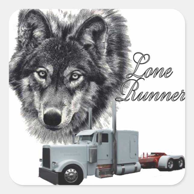 Adesivo Quadrado Solitário (Frente)