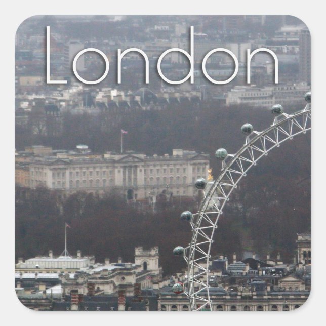 Adesivo Quadrado Solte a sua imaginação! Buckingham Palace Millenni (Frente)