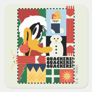Adesivo Quadrado SOLTEIROS DE Feriado DO DAFFY DUCK™