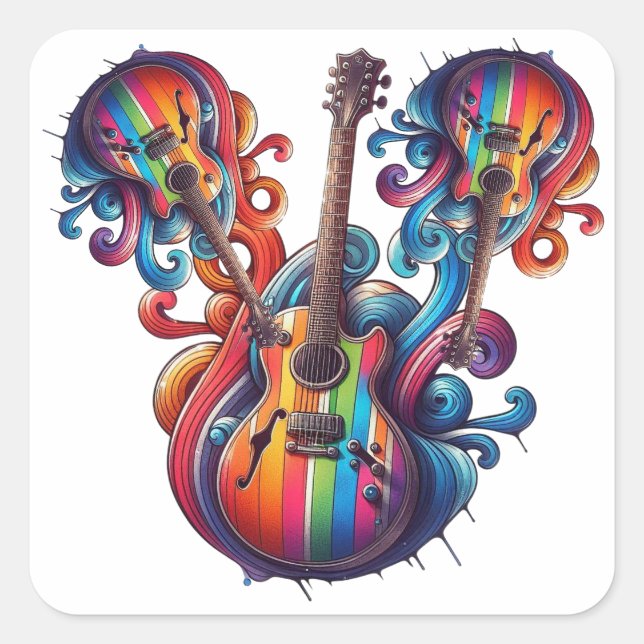 Adesivo Quadrado Som de Drill (Frente)