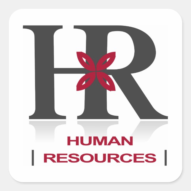 Adesivo Quadrado 'Somos HR' ID Sticker / Crachá (Frente)