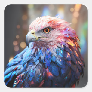 Adesivo Quadrado Sonho Americano - Águia Fantástica