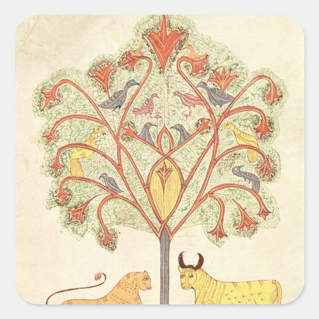 Adesivo Quadrado Sonho de Nebuchadnezzar da Bíblia (Frente)