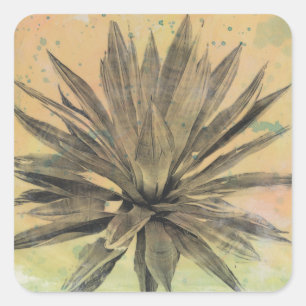 Adesivo Quadrado Sonhos do Deserto  Central verde