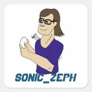 Adesivo Quadrado Sonic_Zeph