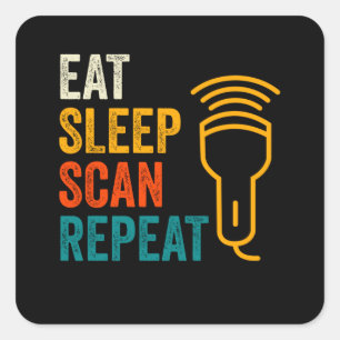 Adesivo Quadrado Sonografia Sonográfica