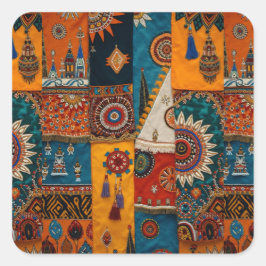 Adesivo Quadrado Sophisticated Luxury African Asian Caribbean
