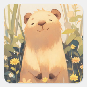 Adesivo Quadrado Sorriso Maroto do Capivara
