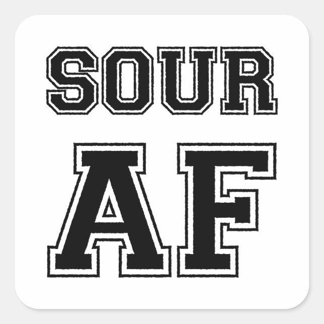 ADESIVO QUADRADO SOUR AF (Frente)
