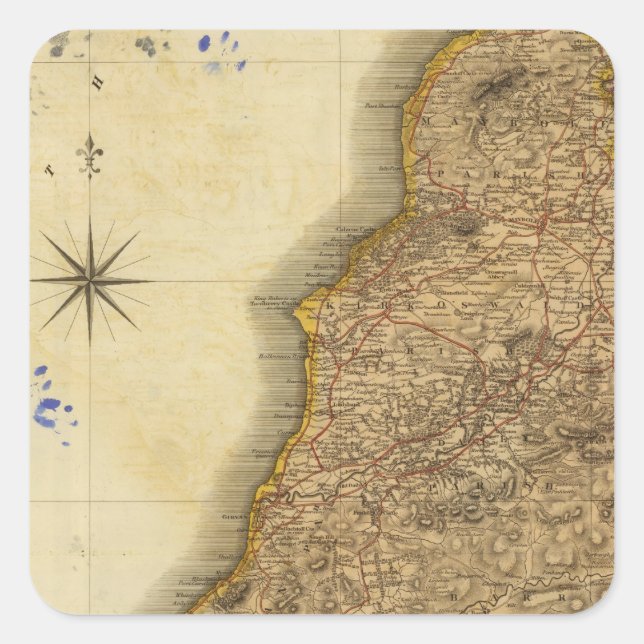 Adesivo Quadrado South Ayrshire (Frente)