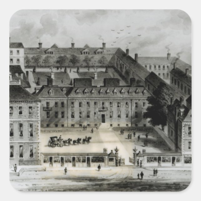 Adesivo Quadrado South Front of Leicester House, c.1720 (Frente)