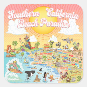 Adesivo Quadrado Southern Cal