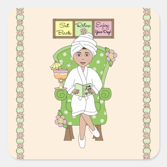 Adesivo Quadrado Spa (Frente)