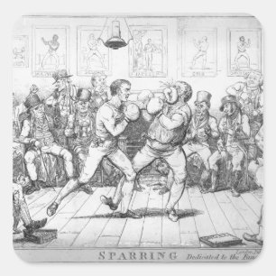 Adesivo Quadrado Sparring, 1817