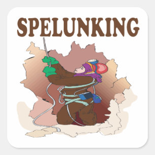 Adesivo Quadrado Spelunking 13